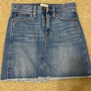 J. Crew mini denim skirt